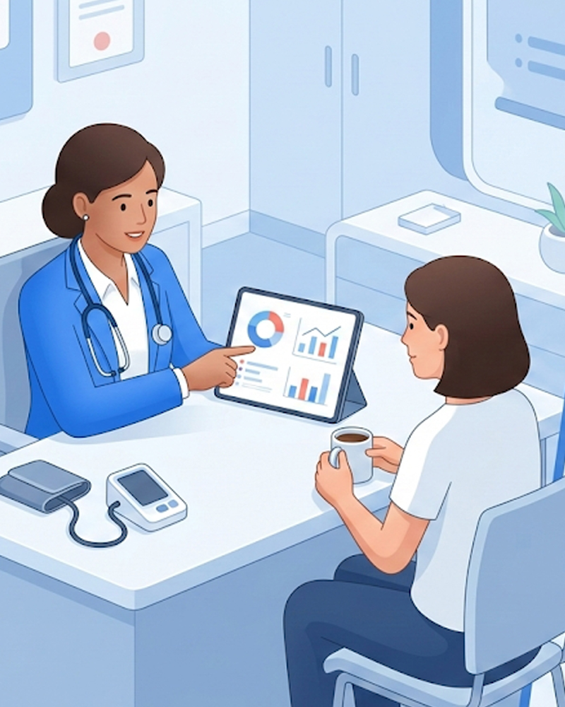 Patient monitoring and care gap between visits